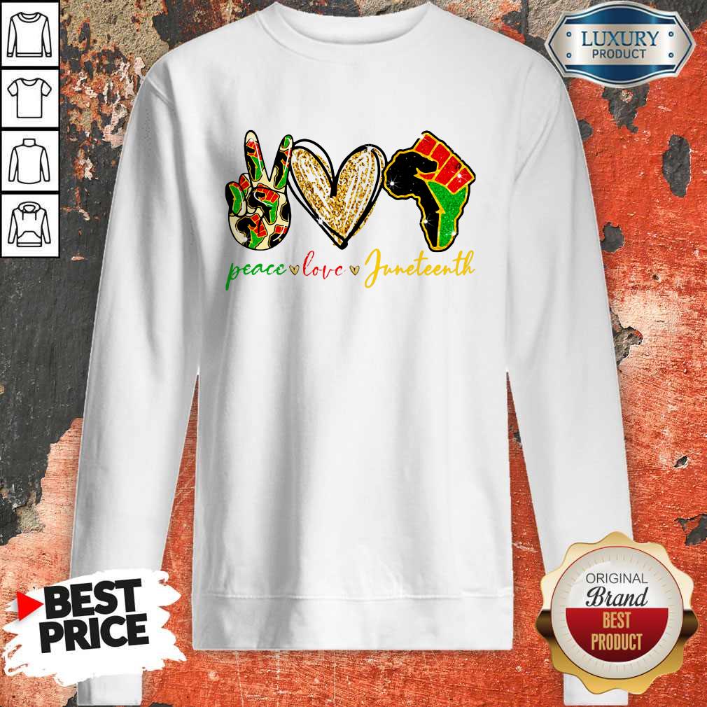 Download Pretty Peace Love Juneteenth Shirt