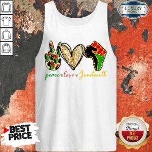 Pretty Peace Love Juneteenth Tank Top