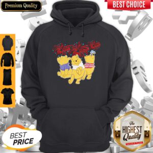 Pretty Pooh Disney Happy The 4th Of July America Hoodie