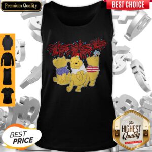 Pretty Pooh Disney Happy The 4th Of July America Tank Top