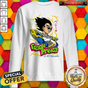 Pretty Vegeta The Fresh Prince Of All Saiyans Sweatshirt