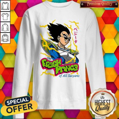 Pretty Vegeta The Fresh Prince Of All Saiyans Sweatshirt
