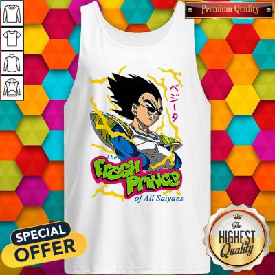 Pretty Vegeta The Fresh Prince Of All Saiyans Tank Top