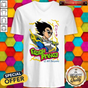 Pretty Vegeta The Fresh Prince Of All Saiyans V-neck