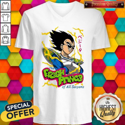 Pretty Vegeta The Fresh Prince Of All Saiyans V-neck