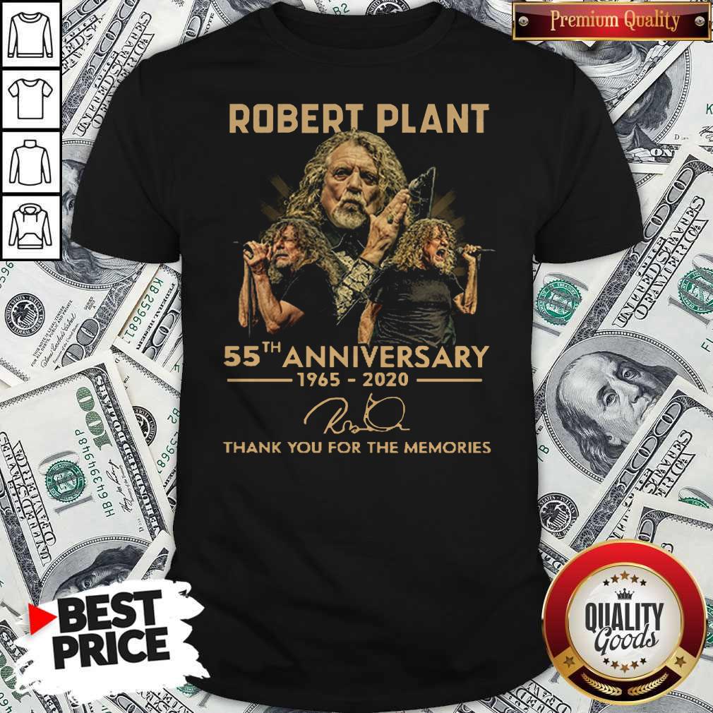 Robert Plant 55th Anniversary 1965 2020 Thank You For The Memories Signature Shirt