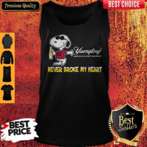 Snoopy Yuengling America’s Oldest Brewery Beer Never Broke My Heart Tank Top