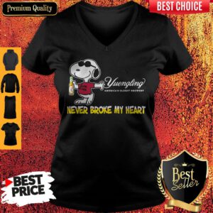 Snoopy Yuengling America’s Oldest Brewery Beer Never Broke My Heart V-neck