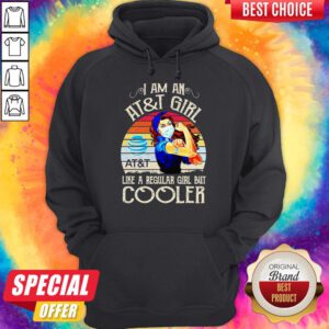 Strong Girl Mask I Am An AT And T Girl Like A Regular Girl But Cooler Vintage Hoodie