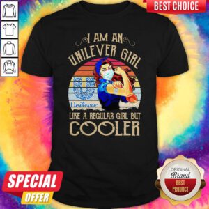 Strong Girl Mask I Am An Unilever Girl Like A Regular Girl But Cooler Vintage Shirt