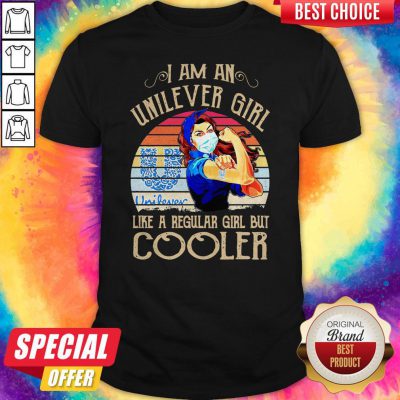 Strong Girl Mask I Am An Unilever Girl Like A Regular Girl But Cooler Vintage Shirt