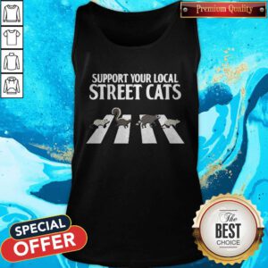 Support Your Local Street Cats Parody Racoon Skunk Opossum Tank Top