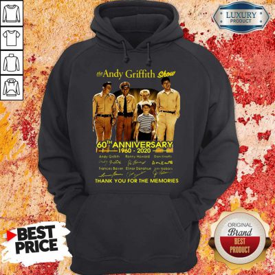 The Andy Griffith Show 60th Anniversary 1960 2020 Thank You For The Memories Signatures Hoodie