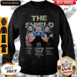 The Shield Seth Rollins Dean Ambrose Roman Reigns Signatures Sweatshirt