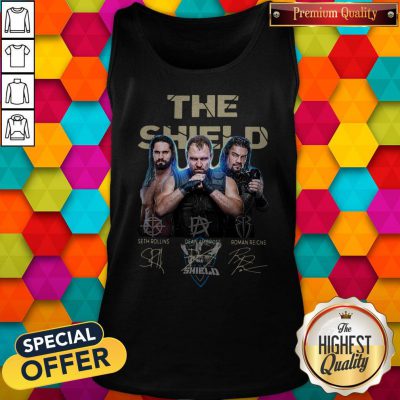 The Shield Seth Rollins Dean Ambrose Roman Reigns Signatures Tank Top