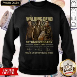 The Walking Dead 10th Anniversary 2010 2020 Signatures Sweatshirt