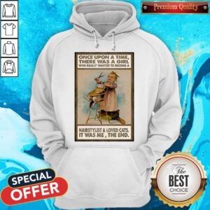 There Was A Girl Who Really Wanted To Become A Hairstylist And Love Cats Hoodie