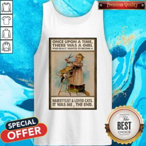 There Was A Girl Who Really Wanted To Become A Hairstylist And Love Cats Tank Top