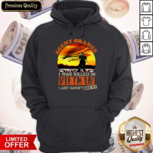 Top Agent Orange I Was Killed In Vietnam I Just Haven't Died Yet Hoodie