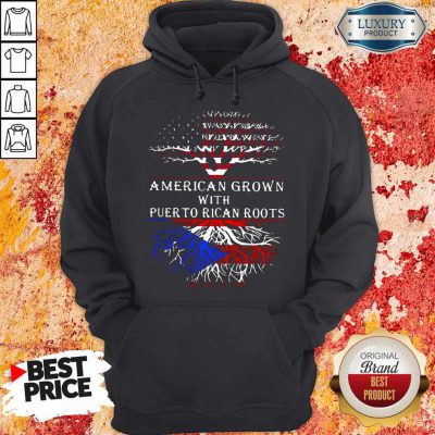 Top American Grown With Puerto Rican Roots Hoodie