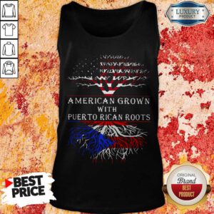 Top American Grown With Puerto Rican Roots Tank Top