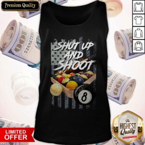 Top Billiard Shut Up And Shoot American Flag Tank Top