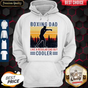 Top Boxing Dad Like A Regular Dad But Cooler Vintage Hoodie