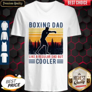Top Boxing Dad Like A Regular Dad But Cooler Vintage V-neck
