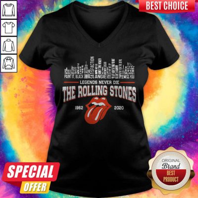 Top Legends Never Die The Rolling Stones 1962 2020 V-neck