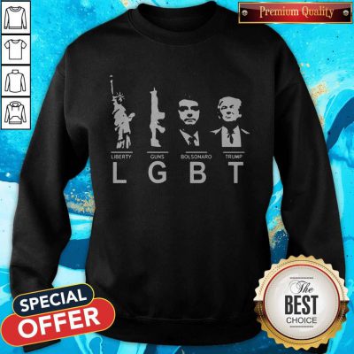 Top Liberty Guns Bolsonaro Trump LGBT Sweatshirt