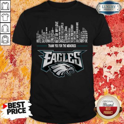 Top Thank You For The Memories Philadelphia Eagles Shirt