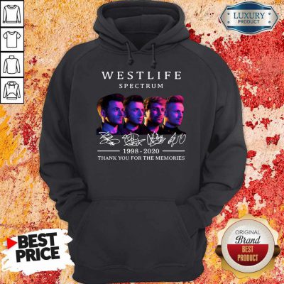 Westlife Spectrum 1998 2020 Thank You For The Memories Signature Hoodie