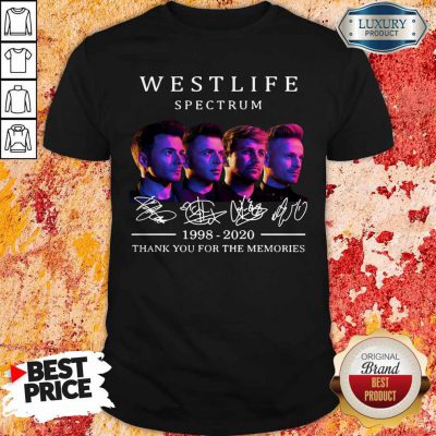 Westlife Spectrum 1998 2020 Thank You For The Memories Signature Shirt
