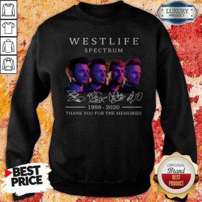 Westlife Spectrum 1998 2020 Thank You For The Memories Signature Sweatshirt