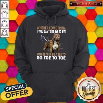 Where I Come From If You Can’t See Eye To Eye You Better Be Able To Go Toe To Toe Hoodie