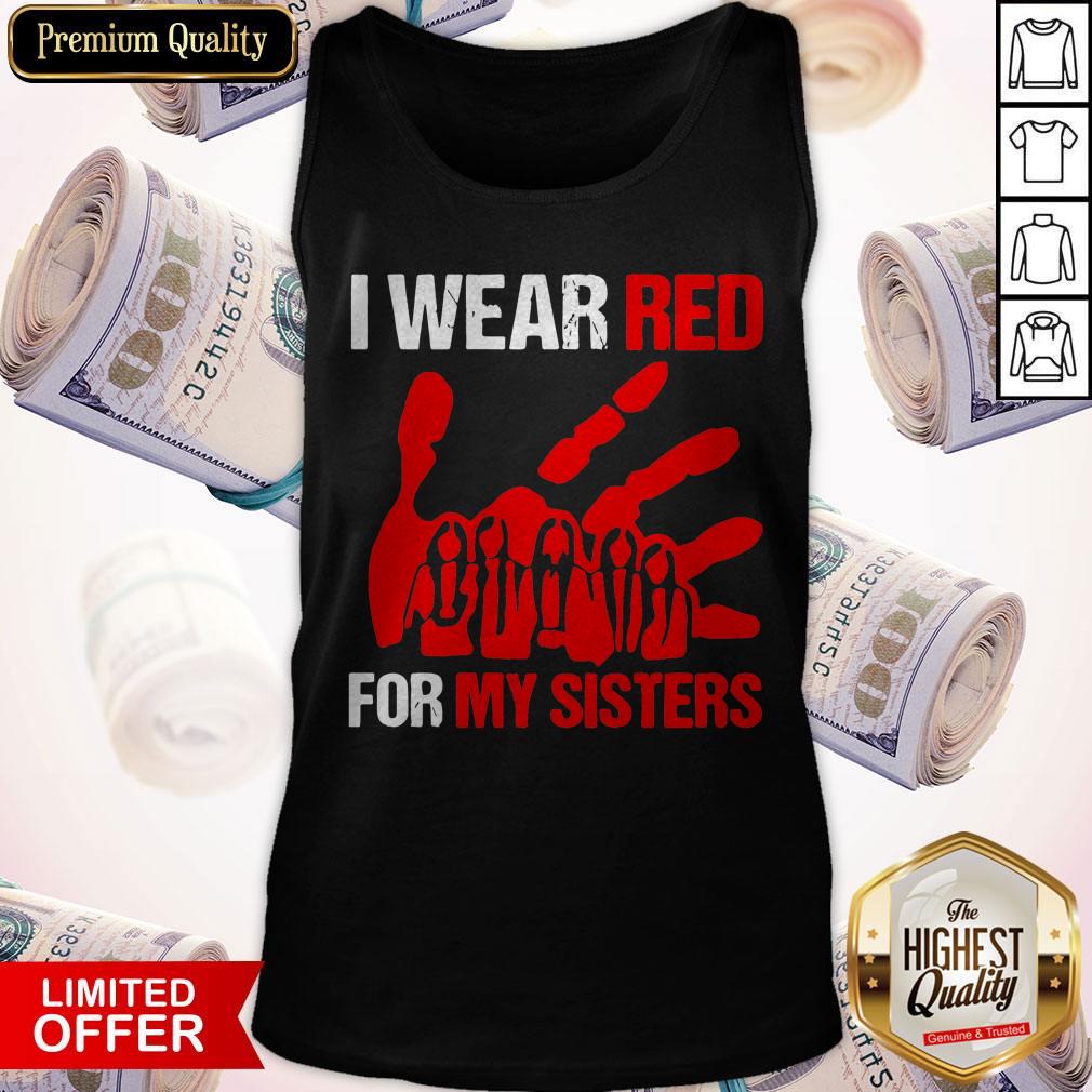 Top I Wear Red For My Sister Tank Top Top I Wear Red For My Sister Tank Top
