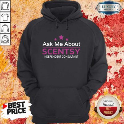 Ask Me About Scentsy Independent Consultant Stars Hoodie