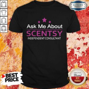 Ask Me About Scentsy Independent Consultant Stars Shirt