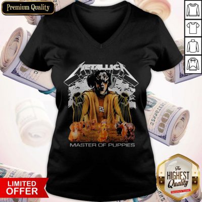 Awesome Dachshund Metallica Master Of Puppies V-neck