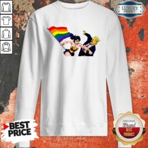 Awesome LGBT Wonder Woman Punch Trump Sweatshirt