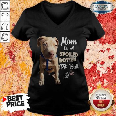 Awesome Mom Off A Spoiled Rotten Pit Bull V-neck