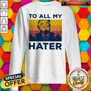 Alternative view of Colorful Trump To All My Hater Vintage Shirt