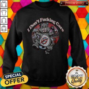 Alternative view of Cute Bear I Don’t Fucking Care Shirt