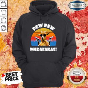 Cute Goat Pew Pew Madafakas Vintage Hoodie