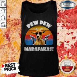 Cute Goat Pew Pew Madafakas Vintage Tank Top