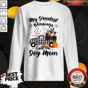 Alternative view of Cute My Greatest Blessings Call Me Dogs Mom Halloween Shirt