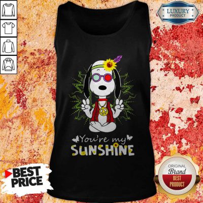 Cute Snoopy Hippie You’re My Sunshine Tank Top