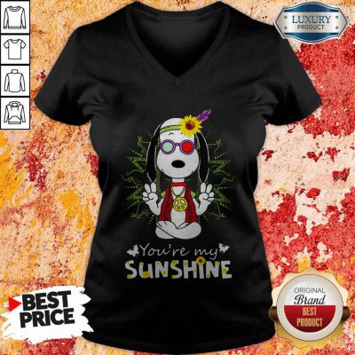 Cute Snoopy Hippie You’re My Sunshine V-neck