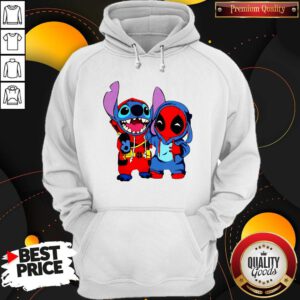 Cute Stitch And Deadpool Hoodie