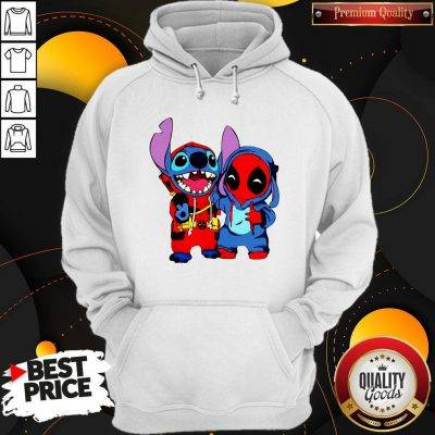 Cute Stitch And Deadpool Hoodie